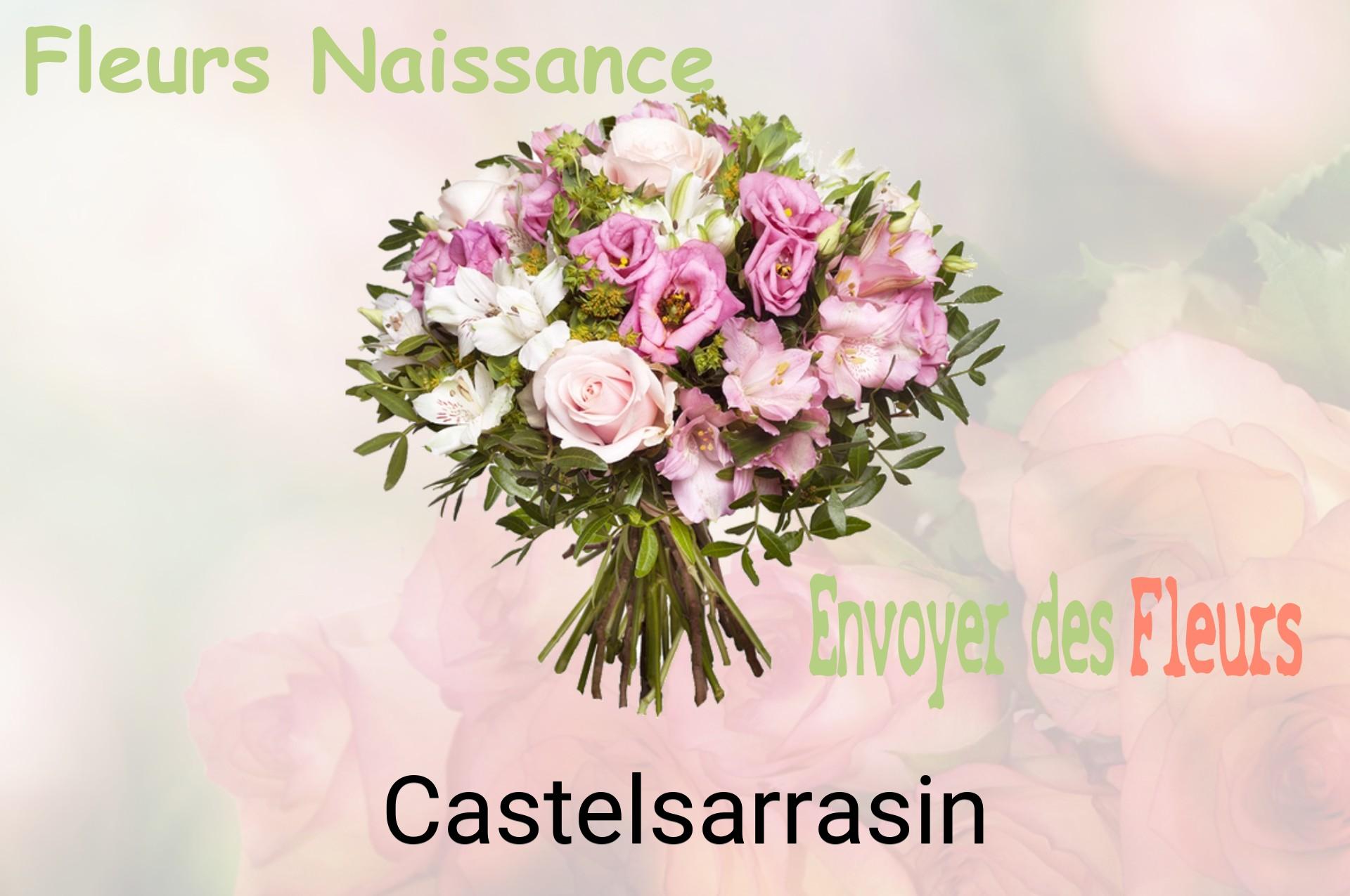 Bouquet de fleurs de naissance livré à Castelsarrasin